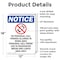 Signmission No Personal Cell Phones, 12 in W x Rectangle, Aluminum OS-2PACK-NS-A-1218-V-14738 - alternate 6